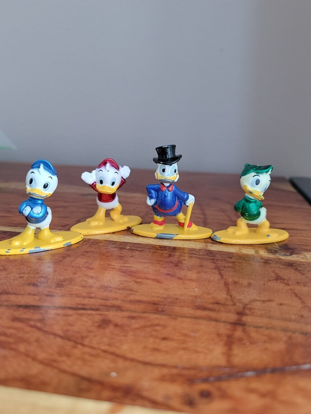 Vintage Miniature Disney Nano Metalfigs SCROOGE Huey Louie Dewey Lot Of 4